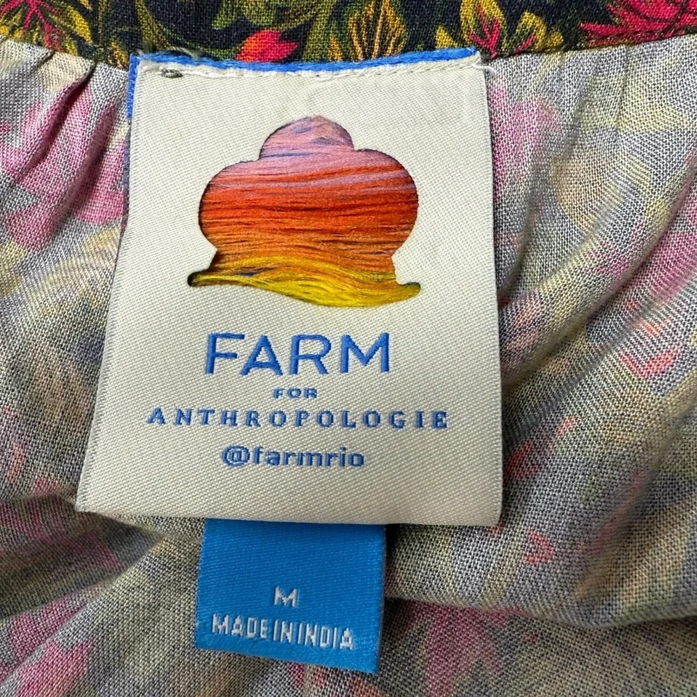 FARM Rio Multicolor Floral Tiered Maxi Skirt - Orange, Green, Pink, Blue - Picture 8 of 10